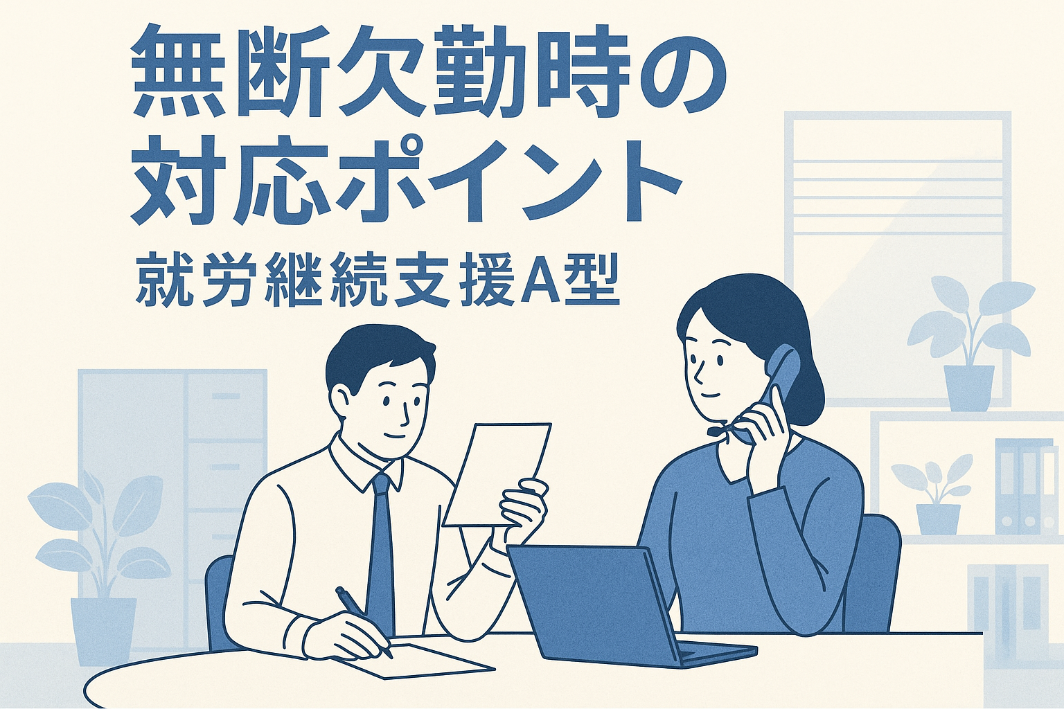就労継続支援A型で利用者が無断欠勤・連絡不能になった時の対応方法【契約・社会保険の実務ポイント】